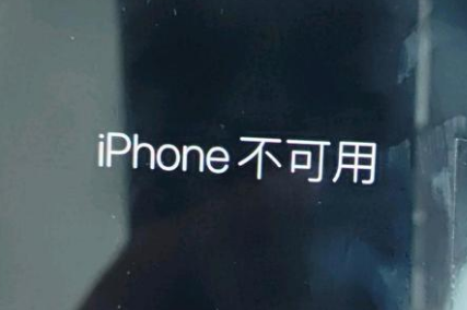 美溪苹果服务网点分享锁屏界面显示“iPhone 不可用”如何解决 